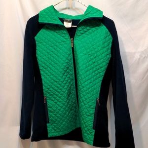 full zip jacket Southern Lady green and blue size small